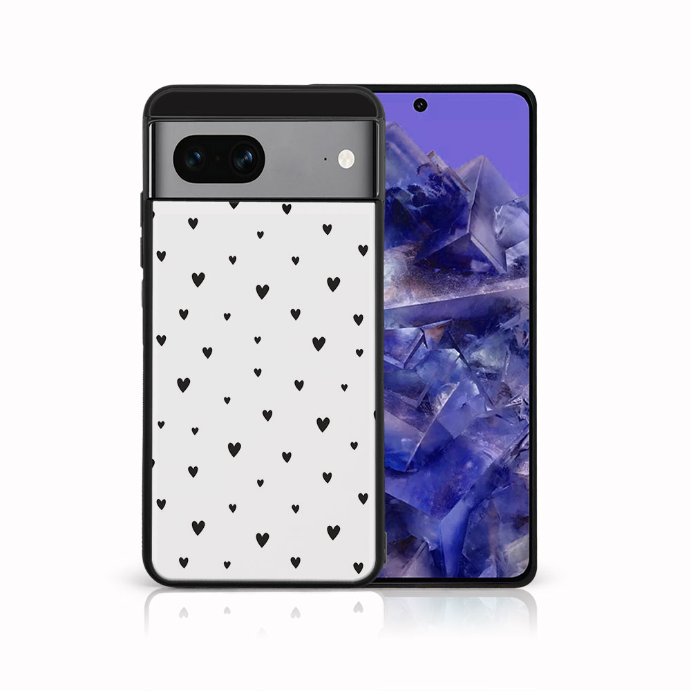 Levně MY ART Ochranný kryt pro Google Pixel 8a BLACK HEARTS (167)