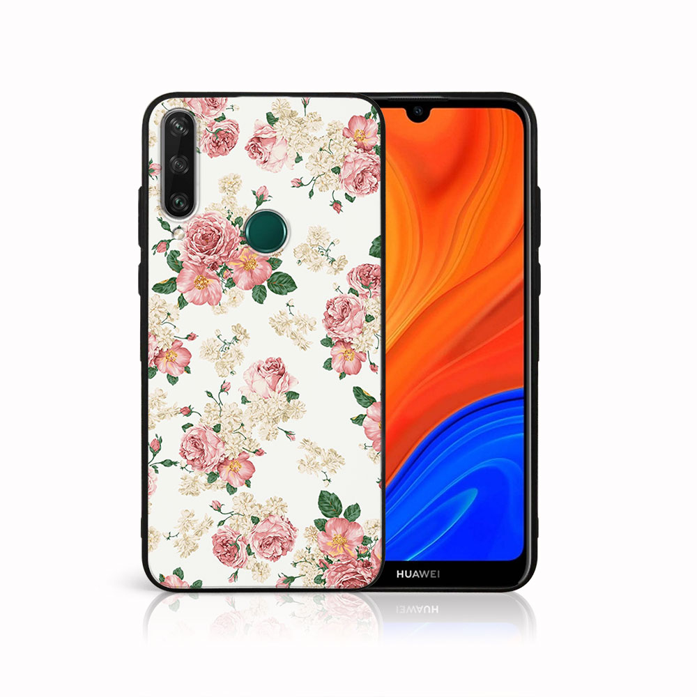 Levně MY ART Silikonový obal Huawei Y6p PINK ROSES (016)