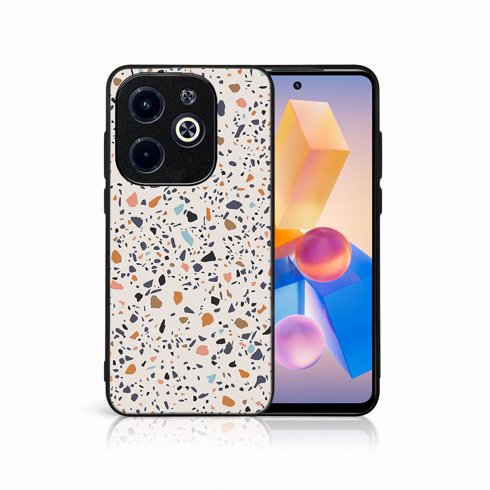 Levně MY ART Ochranný kryt pro Infinix Hot 40i BEIGE TERRAZZO (162)