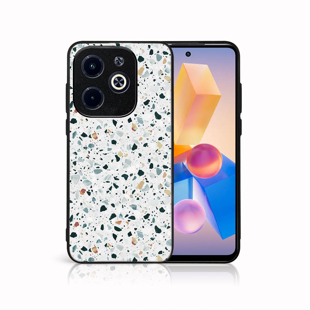 Levně MY ART Ochranný kryt pro Infinix Hot 40i GREY TERRAZZO (163)