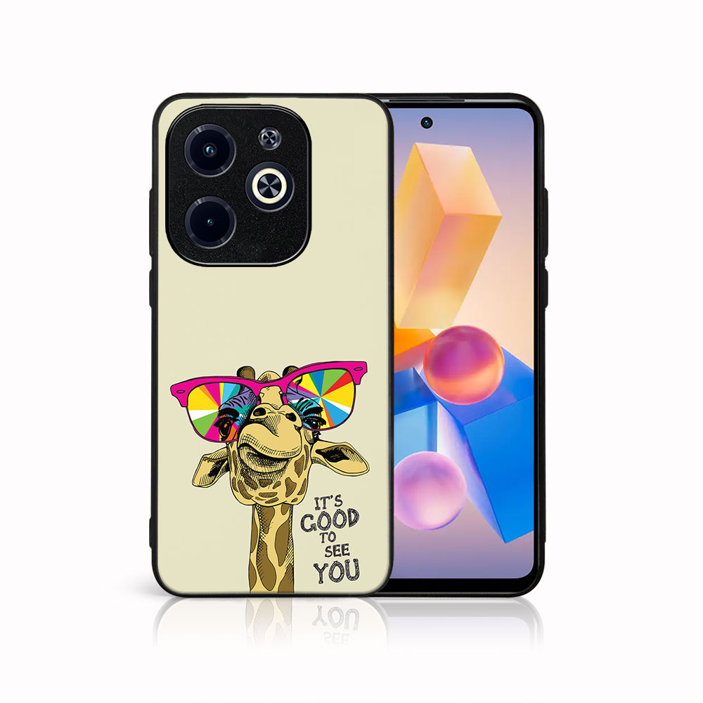 Levně MY ART Ochranný kryt pro Infinix Hot 40i GIRAFFE (180)