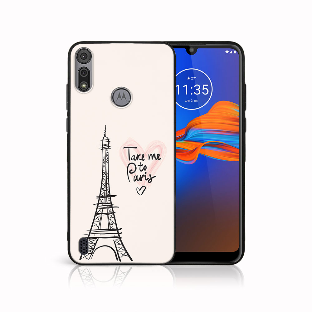Levně MY ART Silikonový kryt Motorola Moto E6s PARIS (057)
