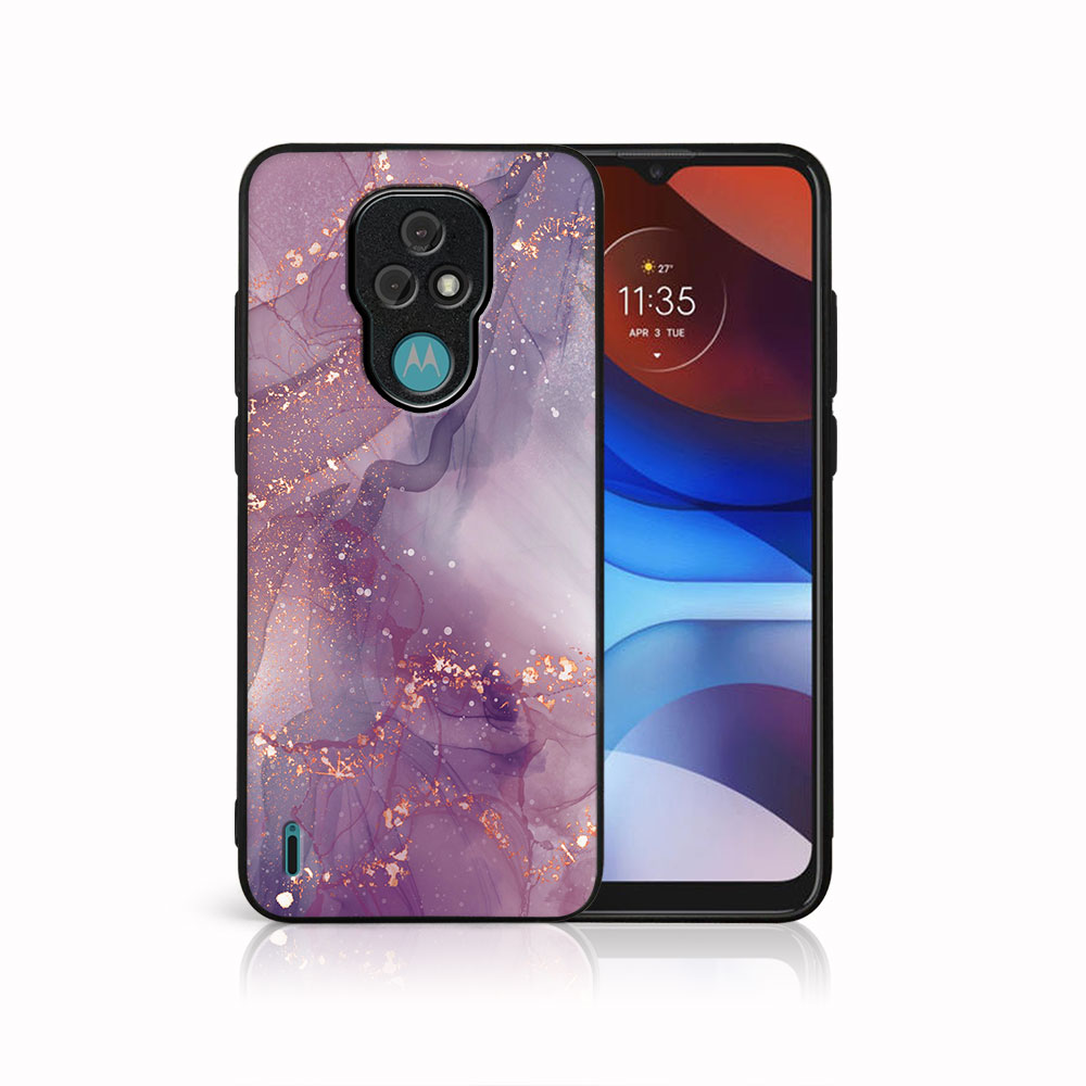 Levně MY ART Ochranný obal Motorola Moto E7 PURPLE (148)