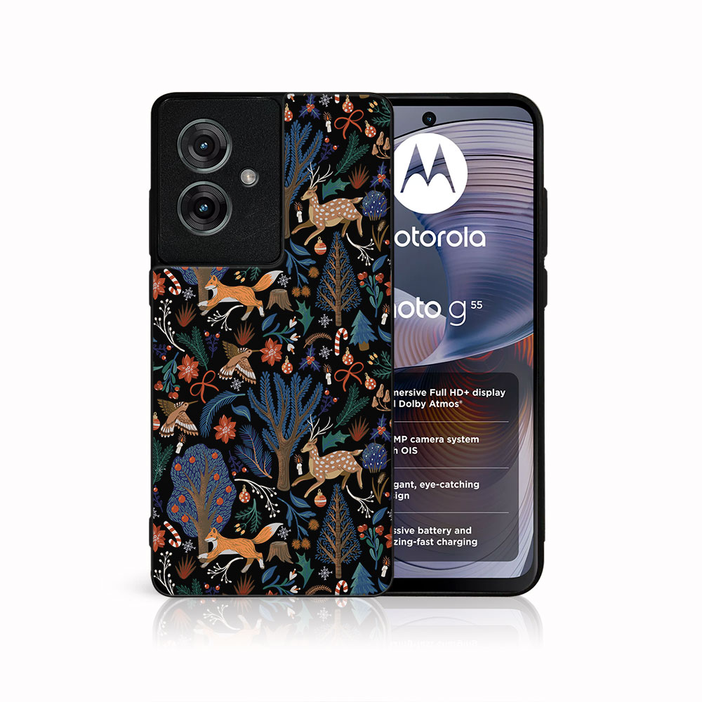 MY ART Kryt s vánočním designem Motorola Moto G55 5G WINTER (071)