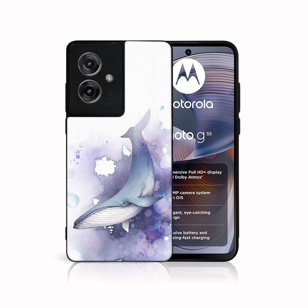 Levně MY ART Ochranný kryt pro Motorola Moto G55 5G WHALE (242)