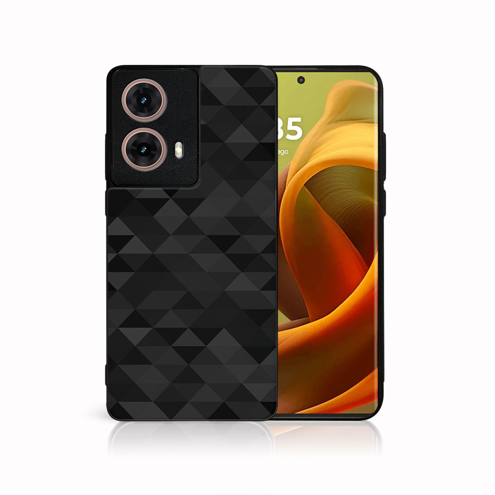 Levně MY ART Ochranný kryt pro Motorola Moto G85 5G BLACK TRIANGLES (232)
