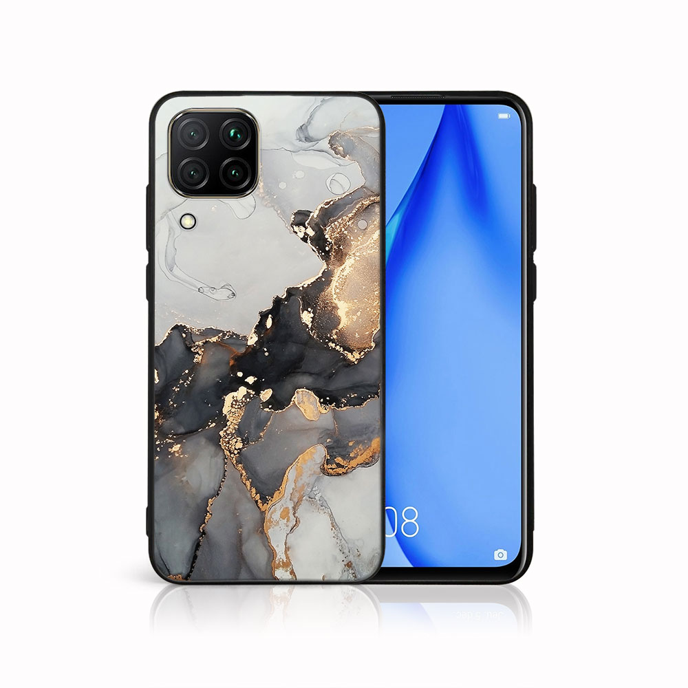 Levně MY ART Ochranný kryt pro Huawei P40 Lite GREY MARBLE (140)