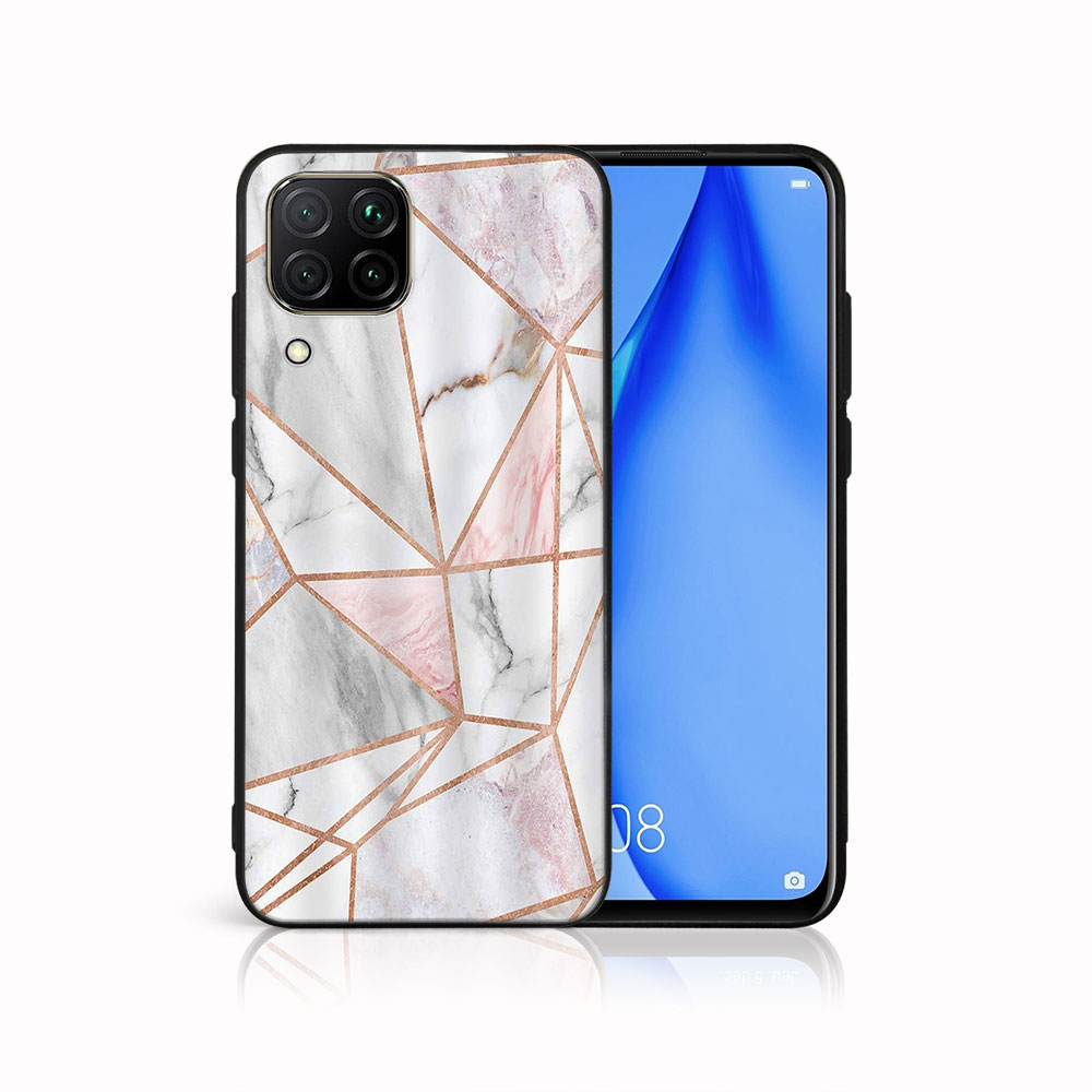 Levně MY ART Ochranný kryt pro Huawei P40 Lite PINK MARBLE (143)