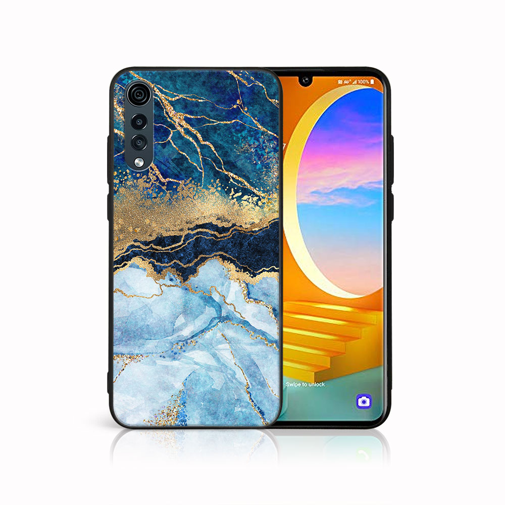 Levně MY ART Ochranný kryt pro LG Velvet BLUE MARBLE (141)