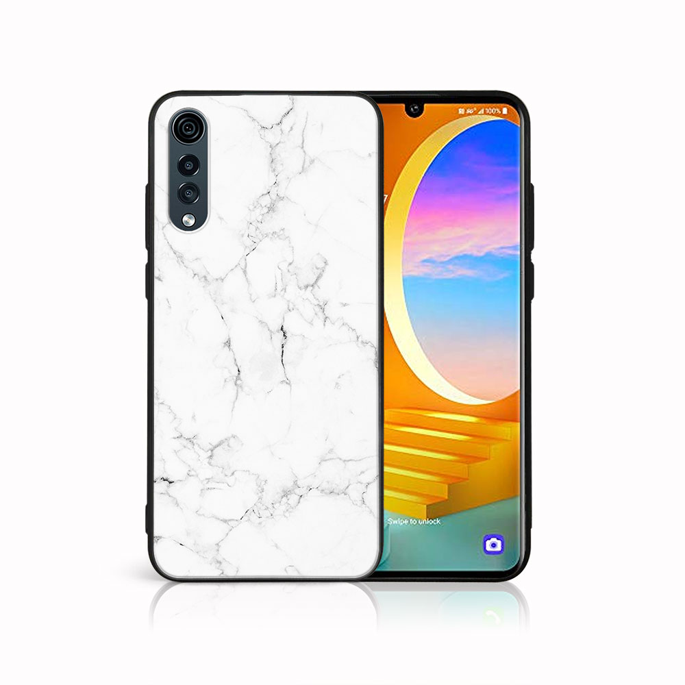 Levně MY ART Ochranný kryt pro LG Velvet WHITE MARBLE (144)