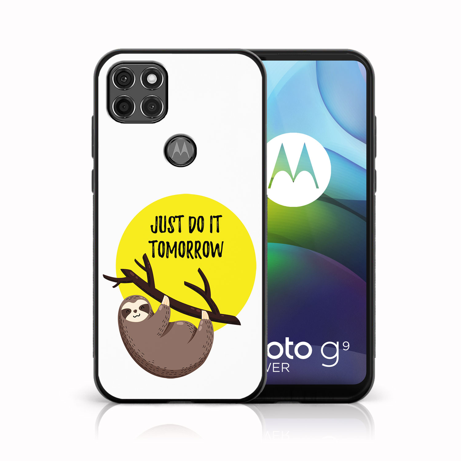 PROTEMIO 40159 MY ART Silikonový kryt Motorola Moto G9 Power SLOTH (010)