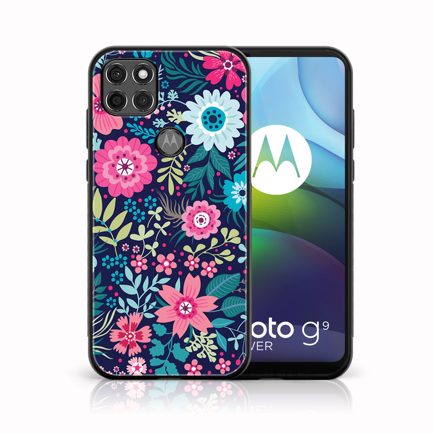 Levně MY ART Silikonový kryt Motorola Moto G9 Power FLORA (038)
