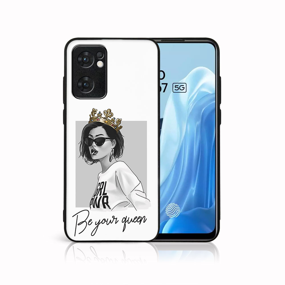 Levně MY ART Ochranný obal Oppo Reno7 5G QUEEN (139)
