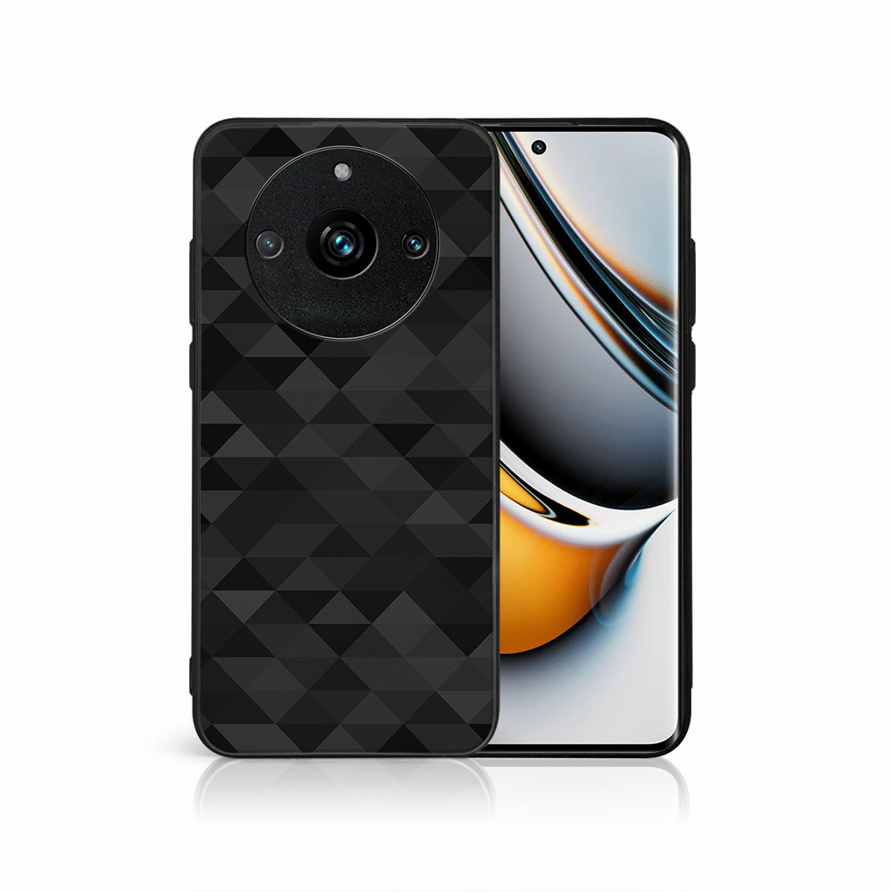 Levně MY ART Ochranný kryt pro Realme 11 Pro 5G / Pro+ 5G BLACK TRIANGLES (232)