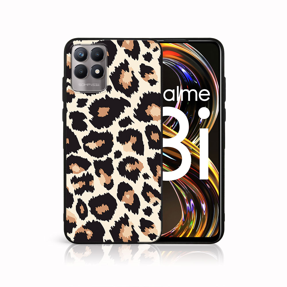Levně MY ART Silikonový obal Realme 8i LEOPARD (047)