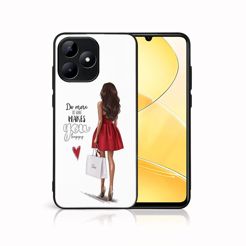 Levně MY ART Ochranný kryt pro Realme C51 RED DRESS (137)