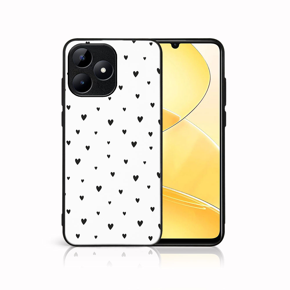 Levně MY ART Ochranný kryt pro Realme C53 BLACK HEARTS (167)