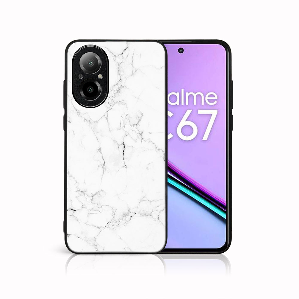 Levně MY ART Ochranný kryt pro Realme C67 WHITE MARBLE (144)