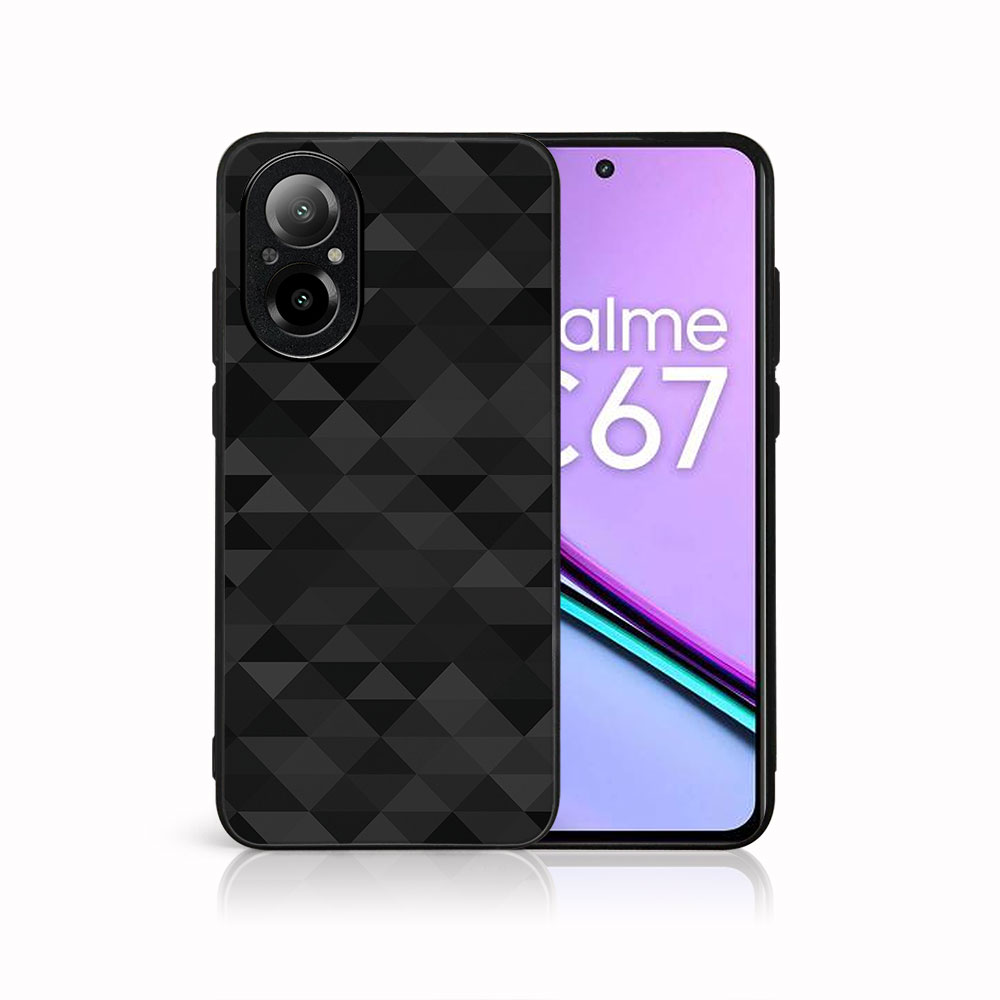 Levně MY ART Ochranný kryt pro Realme C67 BLACK TRIANGLES (232)
