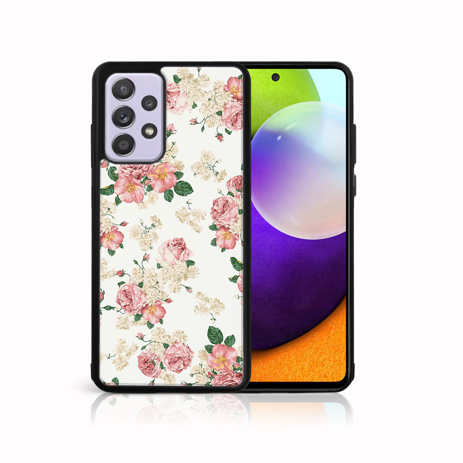 Levně MY ART Silikonový kryt Samsung Galaxy A72 PINK ROSES (016)