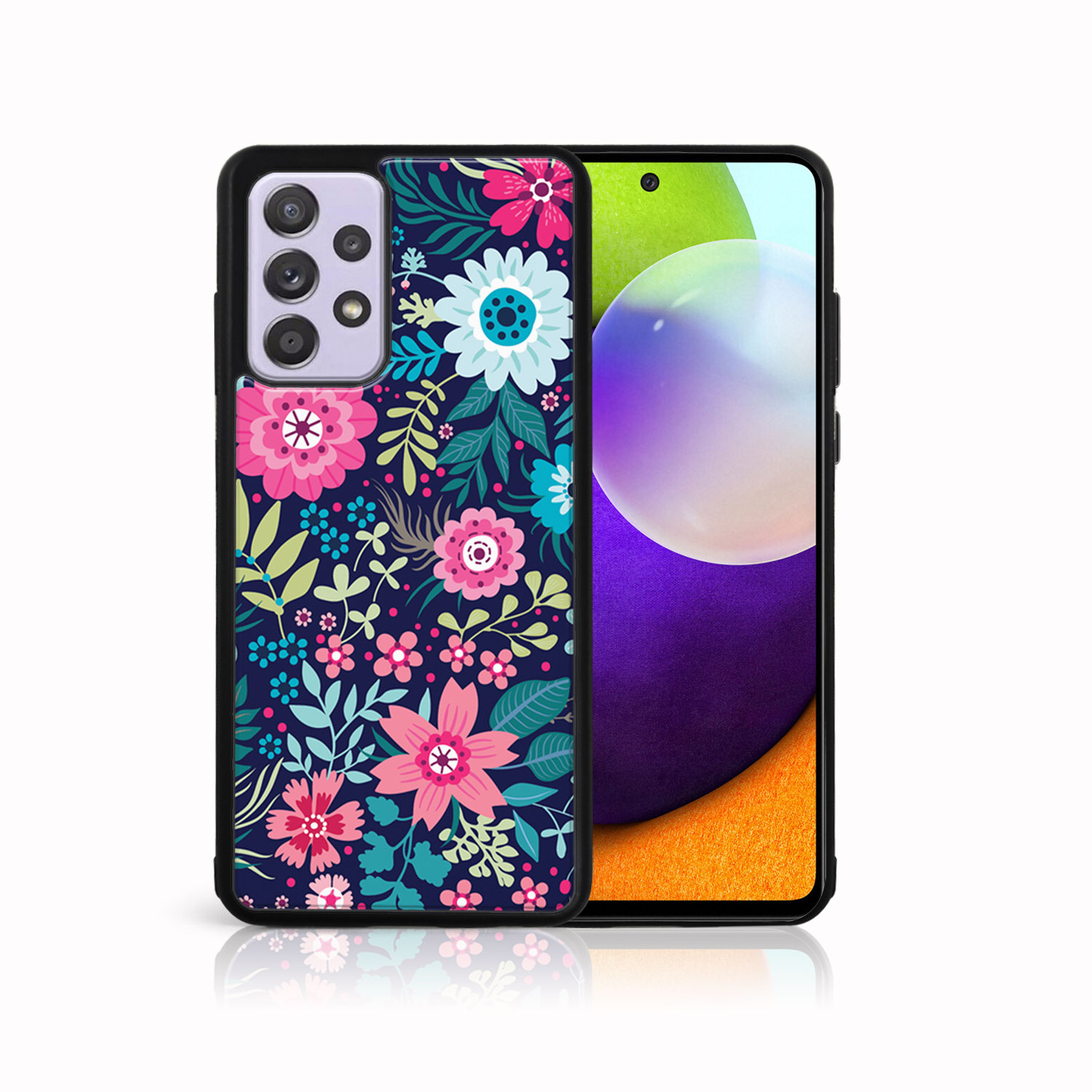 Levně MY ART Silikonový kryt Samsung Galaxy A72 FLORA (038)