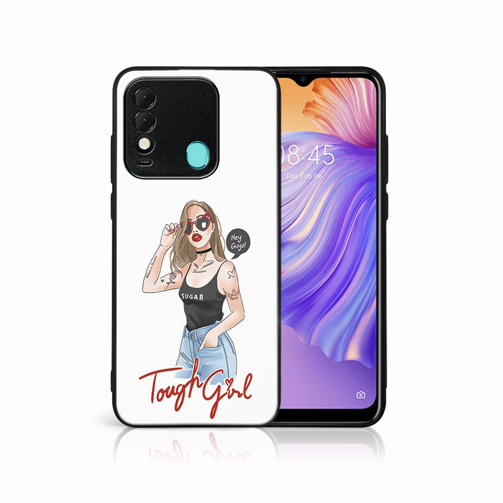 Levně MY ART Ochranný obal Tecno Spark 8 -TOUGH GIRL (131)