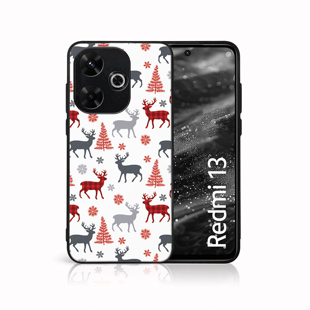 Levně MY ART Kryt s vánočním designem Xiaomi Redmi 13 DEER (068)