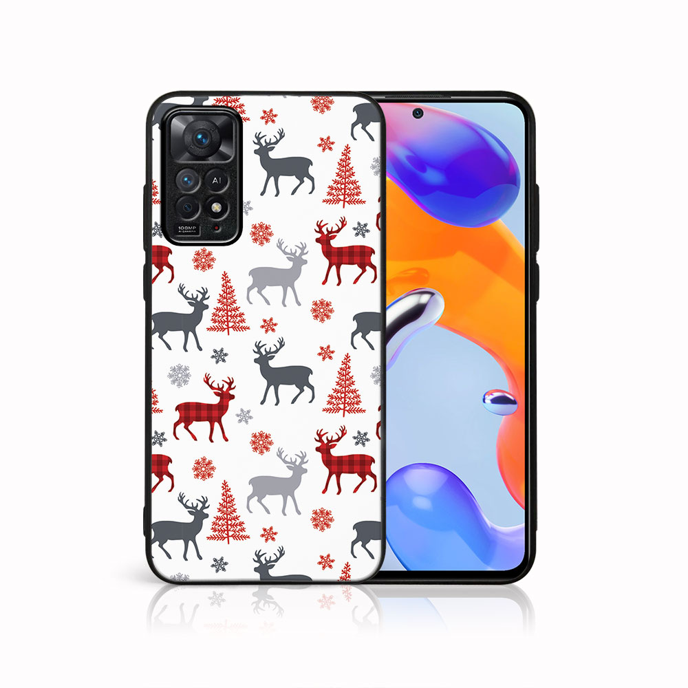 Levně MY ART Kryt s vánočním designem Xiaomi Redmi Note 11 / NOTE 11S DEER (068)