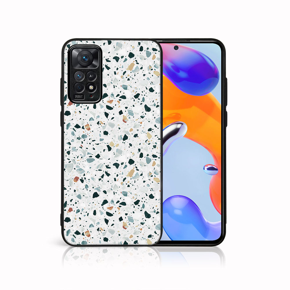Levně MY ART Ochranný obal Xiaomi Redmi Note 11 / Note 11S - GREY TERRAZZO (163)