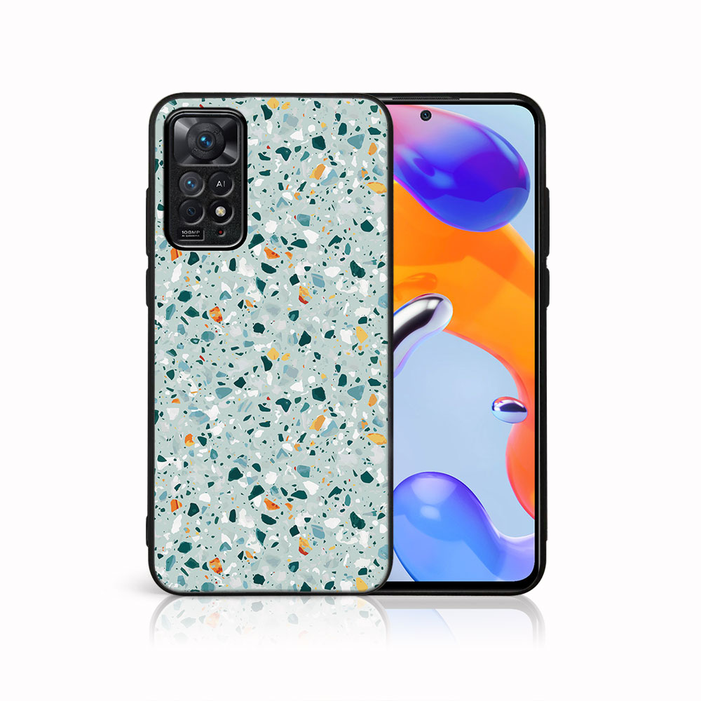Levně MY ART Ochranný obal Xiaomi Redmi Note 11 / Note 11S - BLUE TERRAZZO (164)