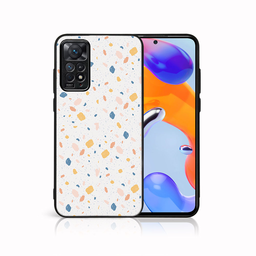 Levně MY ART Ochranný obal Xiaomi Redmi Note 11 / Note 11S-ORANGE TERRAZZO (165)
