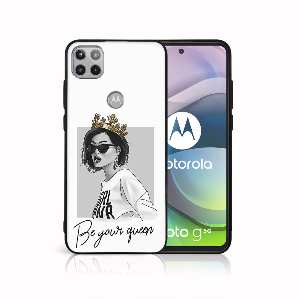 Levně MY ART Ochranný obal Motorola Moto G 5G QUEEN (139)
