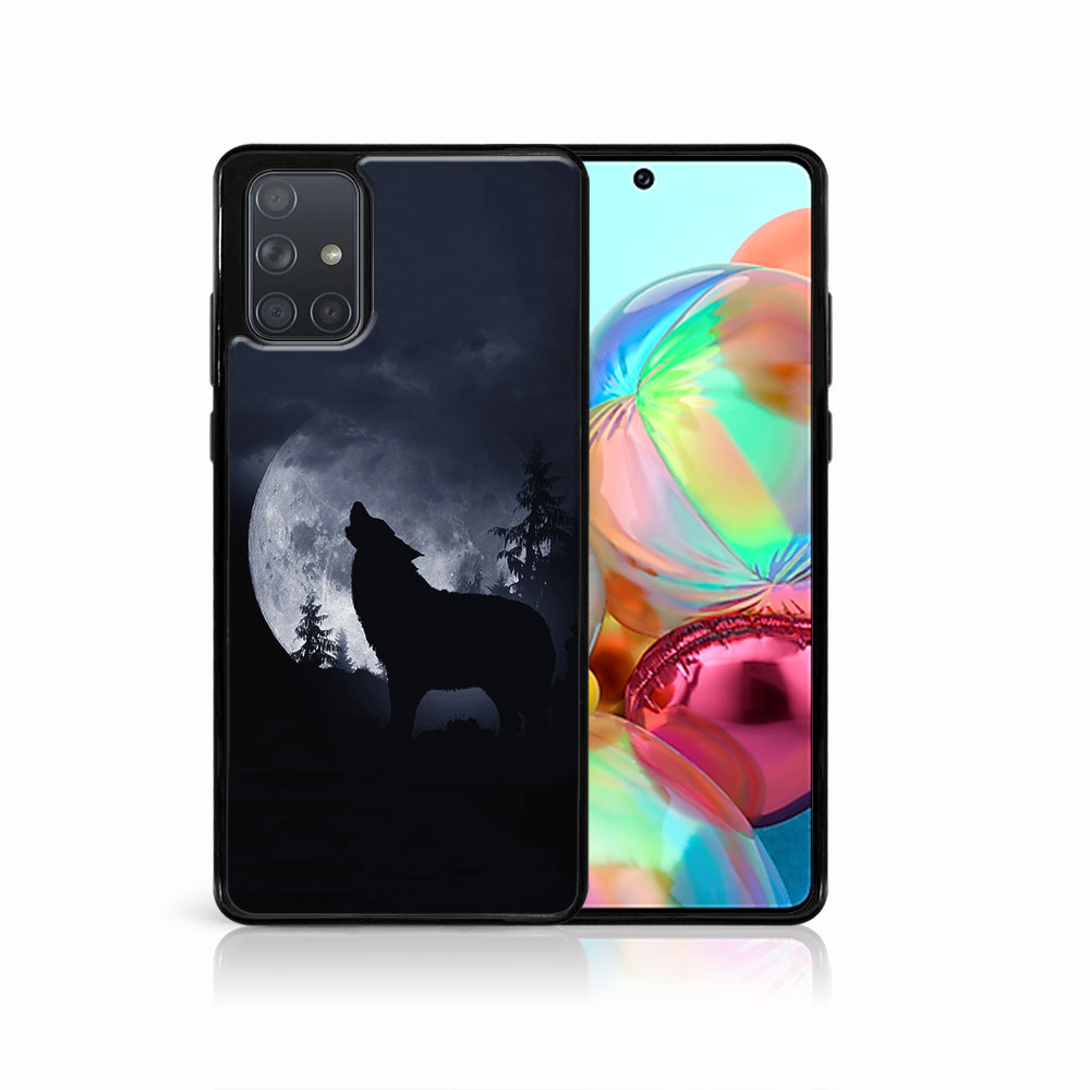 Levně MY ART Silikonový kryt Samsung Galaxy A71 WOLF (044)