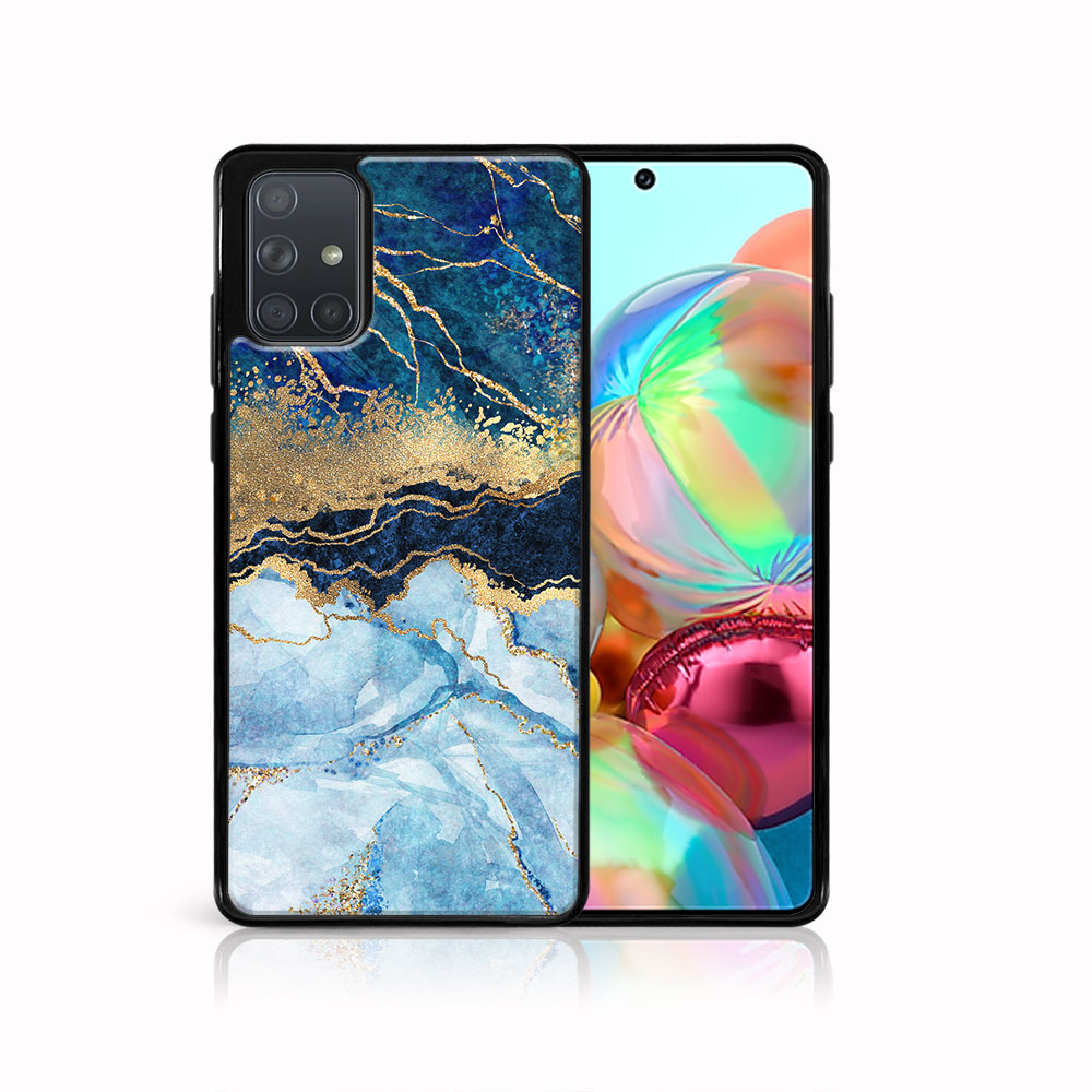Levně MY ART Ochranný obal Samsung Galaxy A71 -BLUE MARBLE (141)