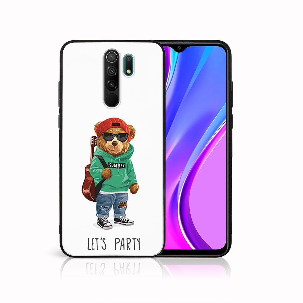 Levně MY ART Silikonový obal Xiaomi Redmi 9 BEAR (008)