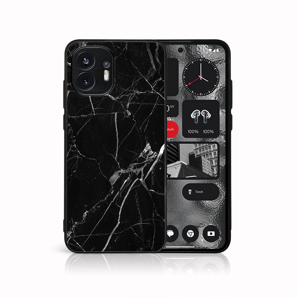 Levně MY ART Ochranný kryt pro Nothing Phone 2 BLACK MARBLE (142)