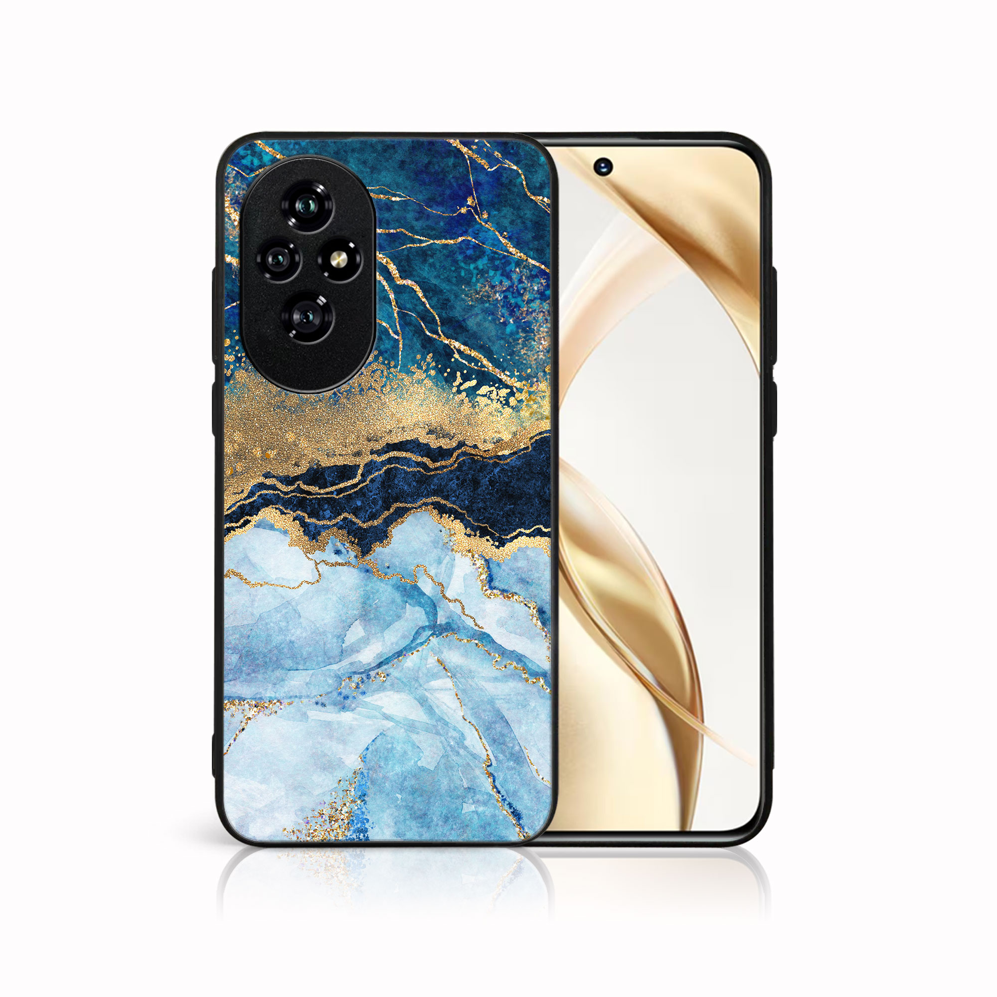 Levně MY ART Ochranný kryt pro Honor 200 BLUE MARBLE (141)