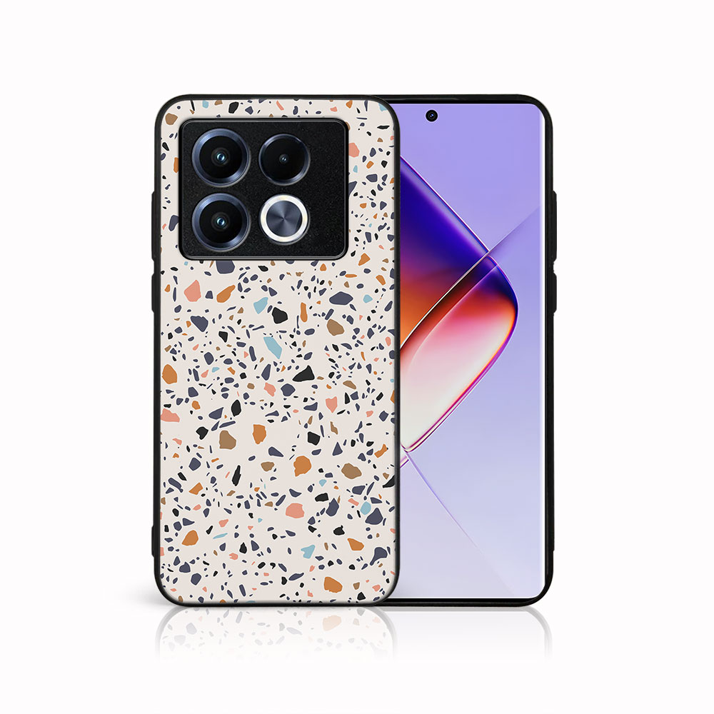 Levně MY ART Ochranný kryt pro Infinix Note 40 Pro / 40 Pro+ 5G BEIGE TERRAZZO (162)