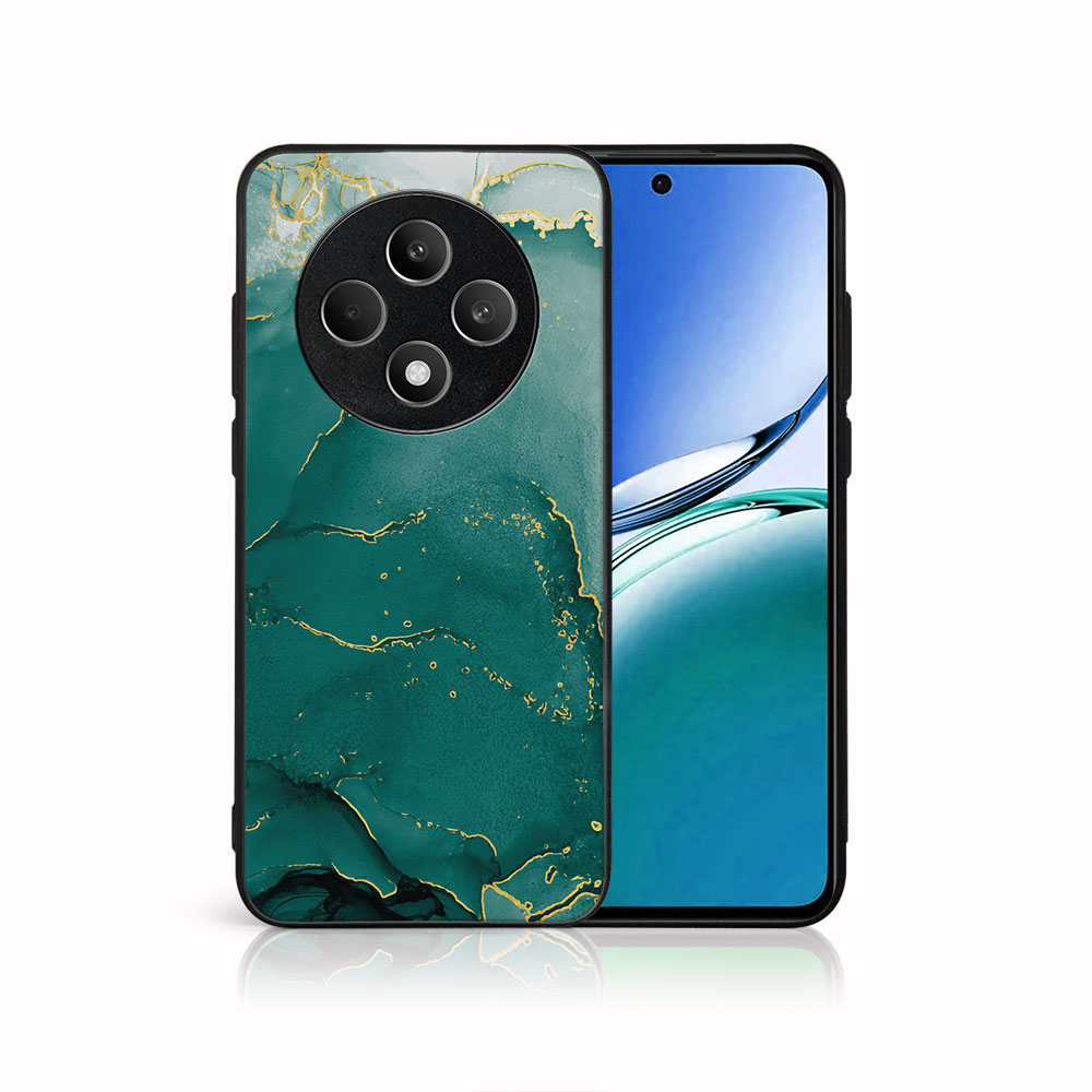Levně MY ART Ochranný kryt pro Oppo Reno12 FS 5G GREEN MARBLE (145)