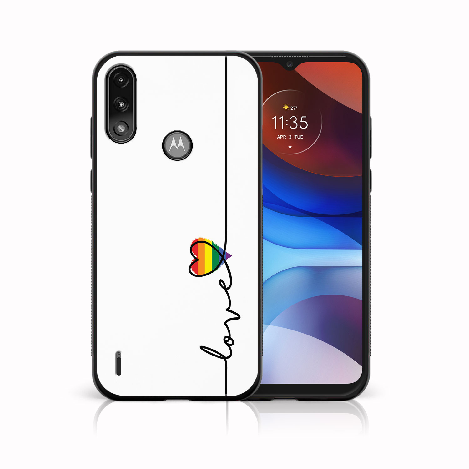 Levně MY ART Silikonový kryt Motorola Moto E7 Power / E7i Power LOVE (054)