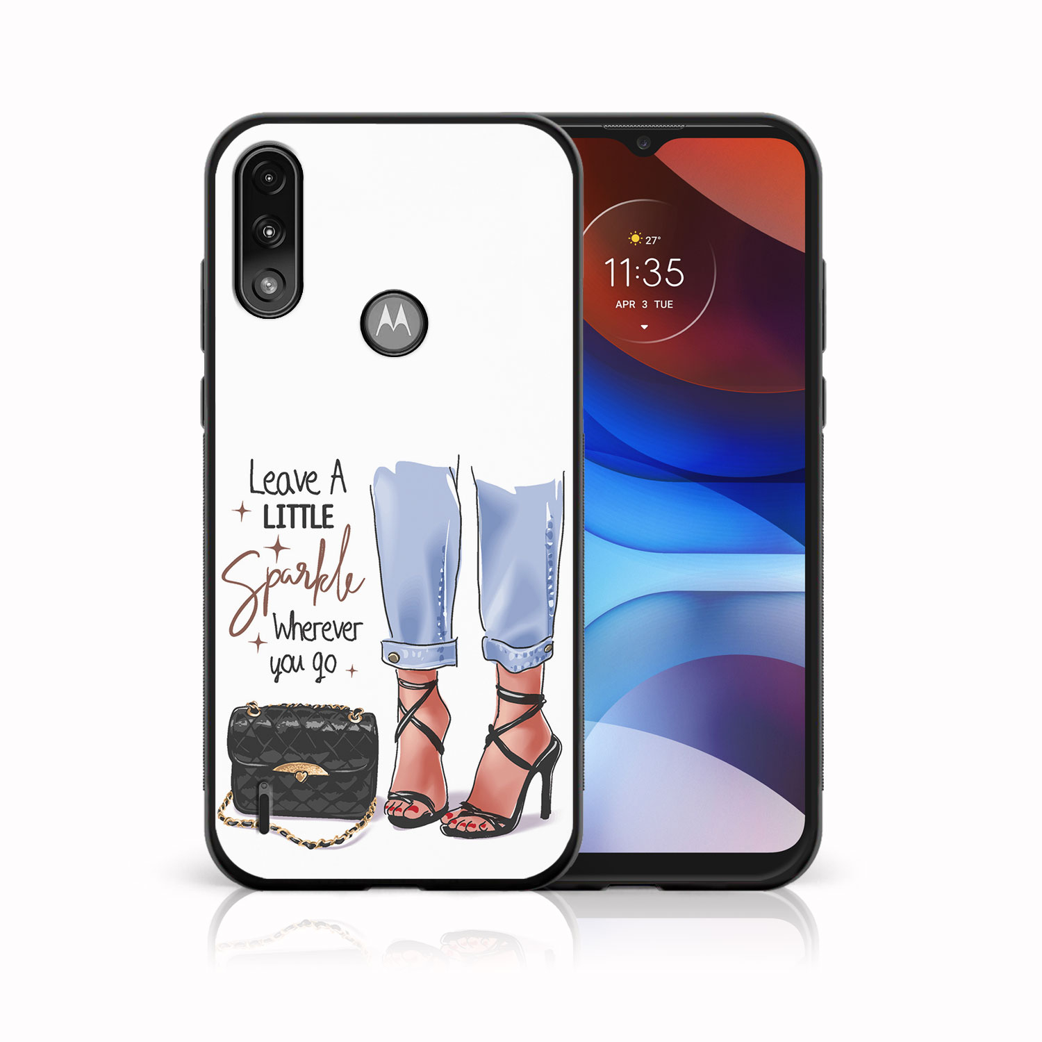 Levně MY ART Silikonový kryt Motorola Moto E7 Power / E7i Power SHOES (061)