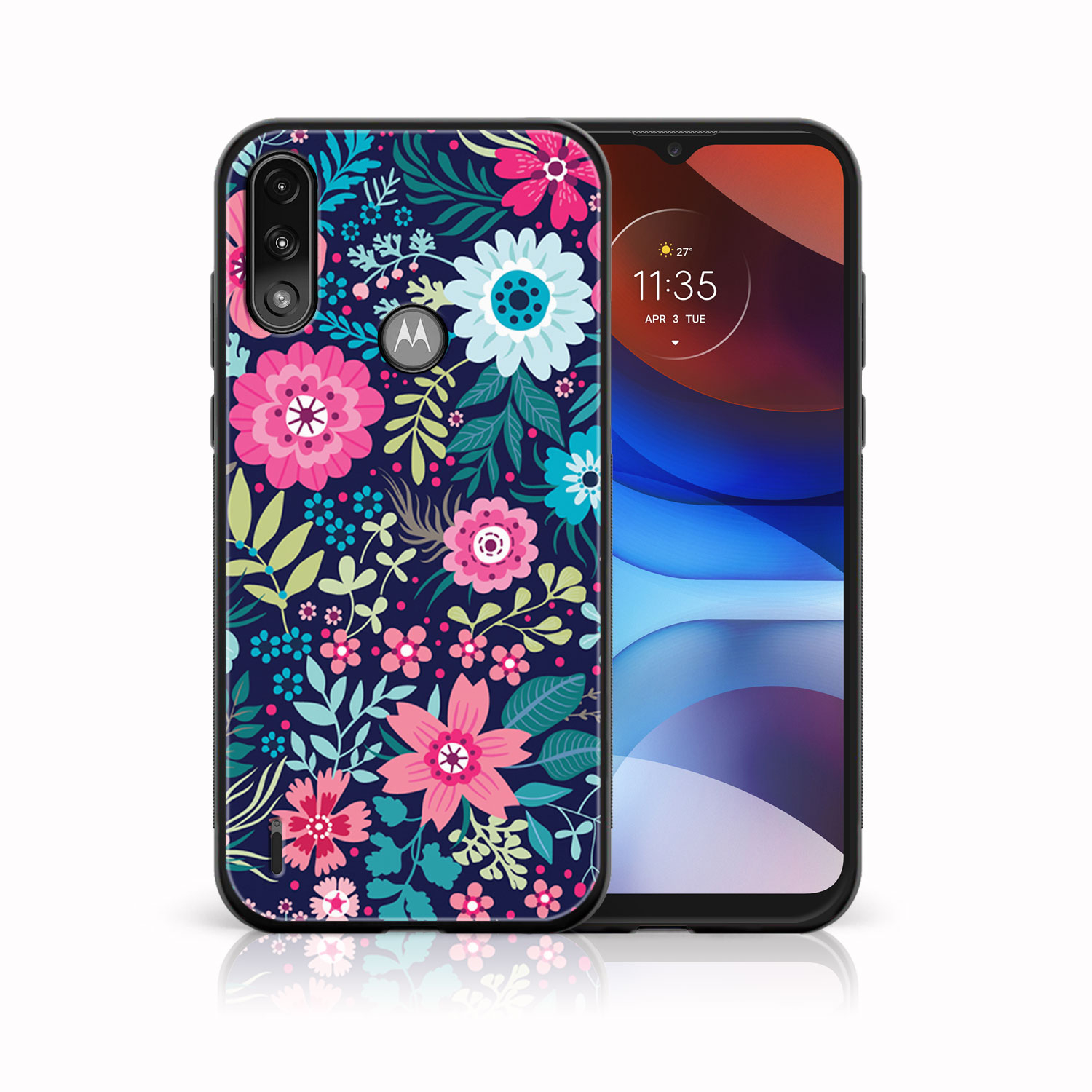 Levně MY ART Silikonový kryt Motorola Moto E7 Power / E7i Power FLORA (038)