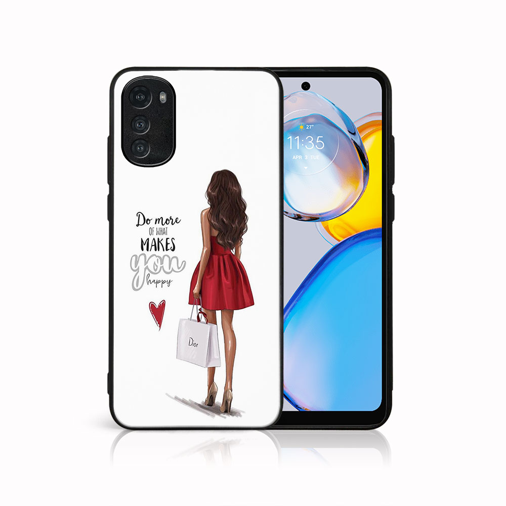Levně MY ART Ochranný kryt pro Motorola Moto E32 / E32° RED DRESS (137)