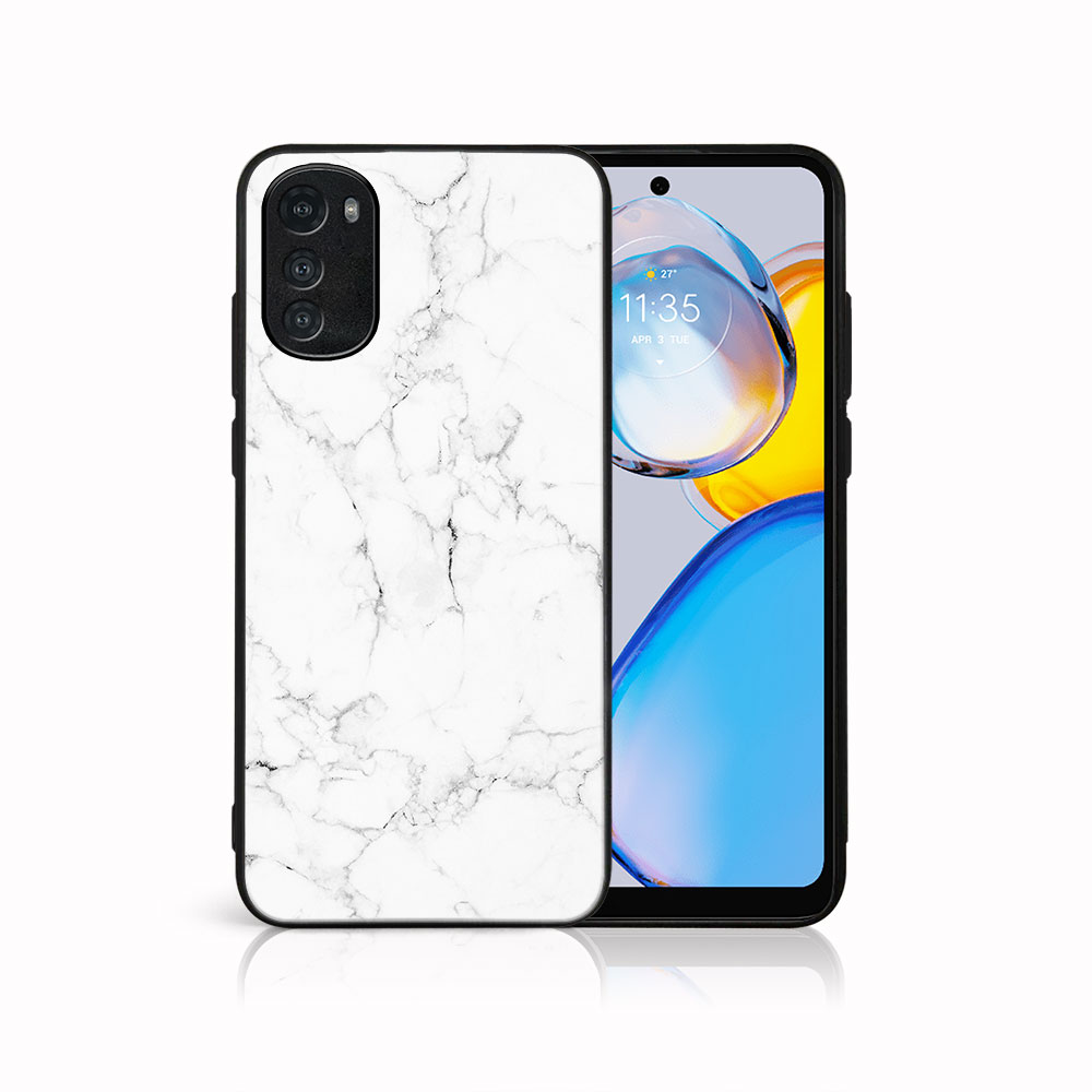 Levně MY ART Ochranný kryt pro Motorola Moto E32 / E32° WHITE MARBLE (144)