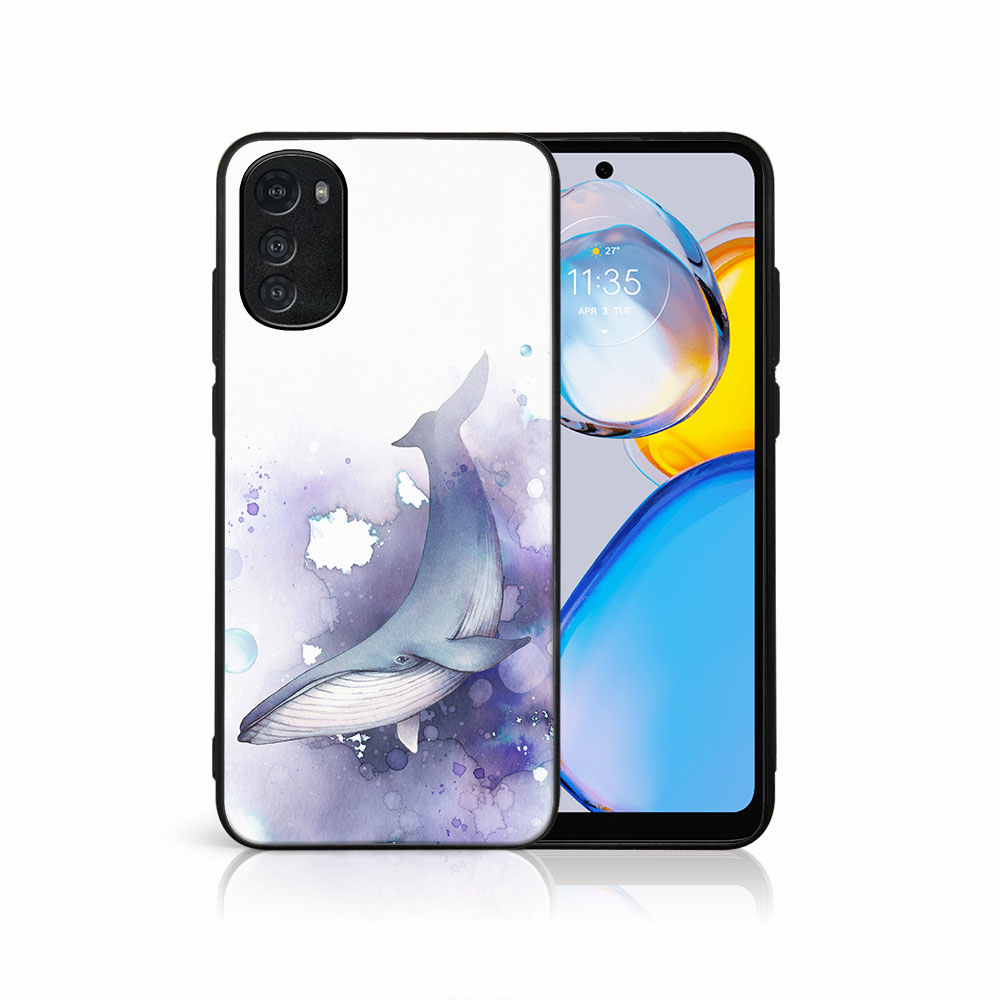 Levně MY ART Ochranný kryt pro Motorola Moto E32 / E32s WHALE (242)