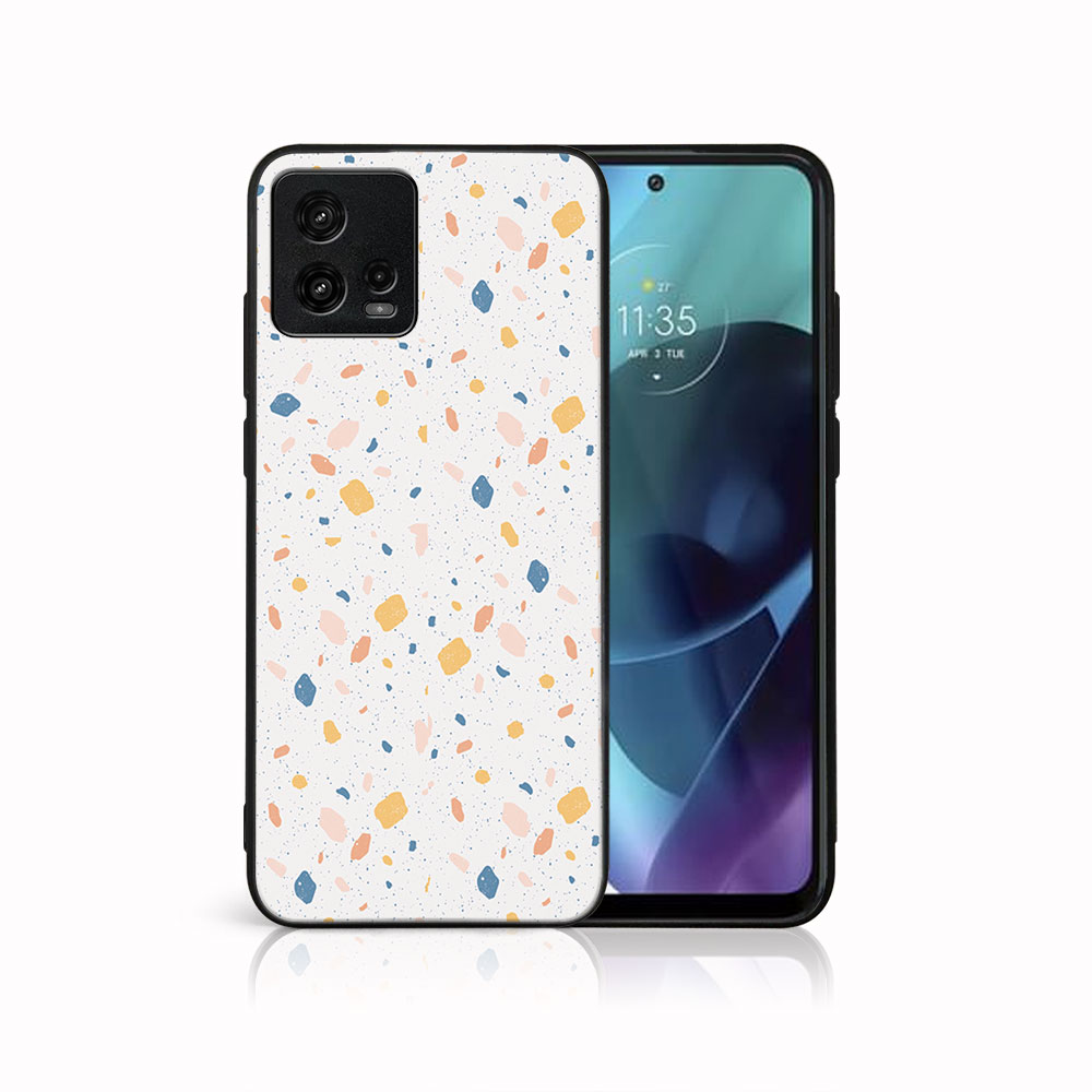Levně MY ART Ochranný kryt pro Motorola Moto G72 ORANGE TERRAZZO (165)