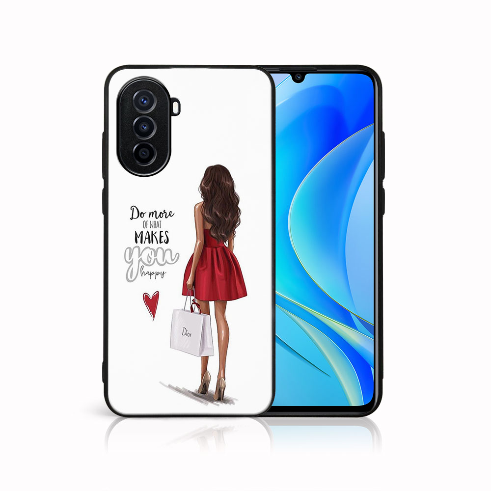 Levně MY ART Ochranný kryt Huawei nova Y70 -RED DRESS (137)