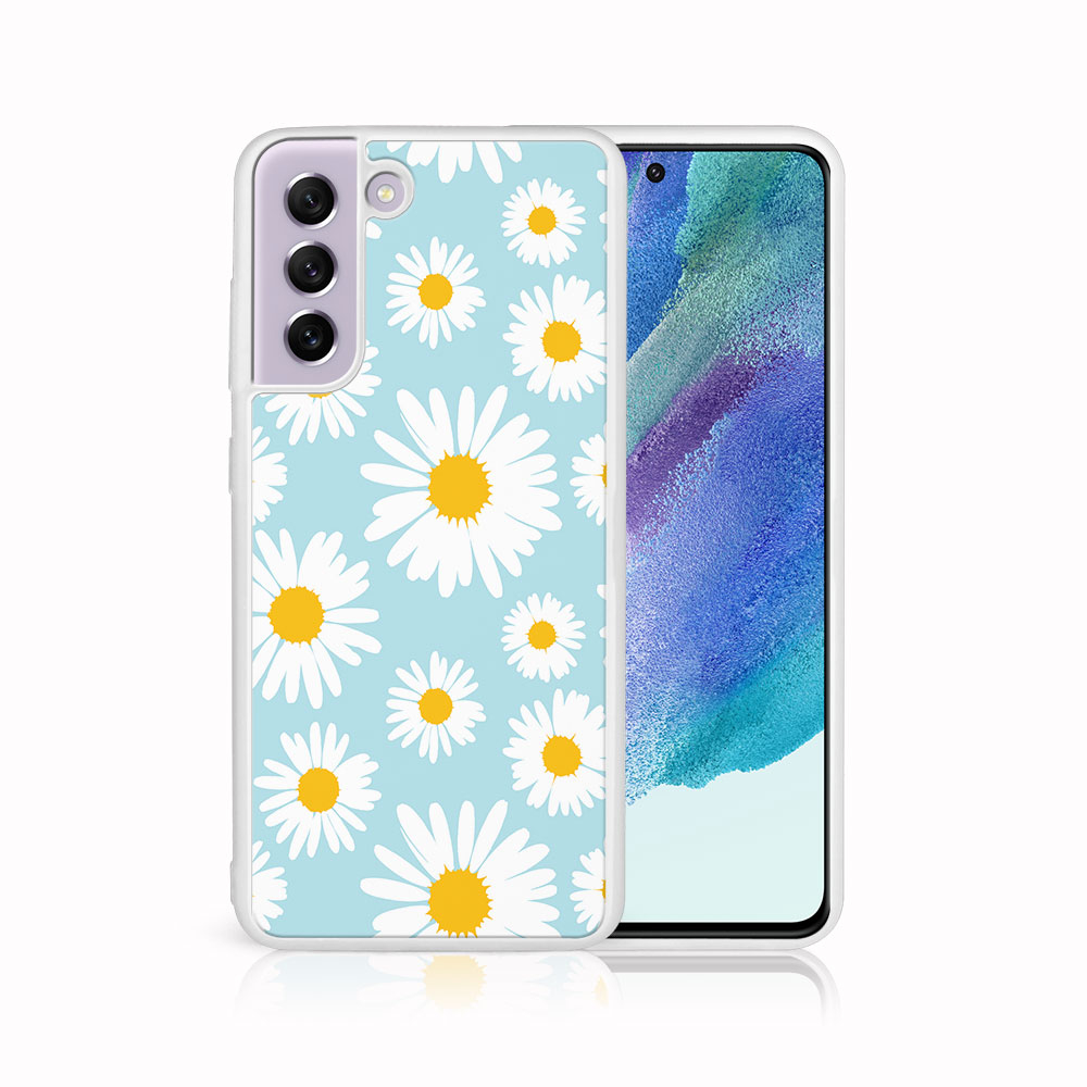 Levně MY ART Silikonový obal Samsung Galaxy S21 FE 5G CAMOMILE (124)