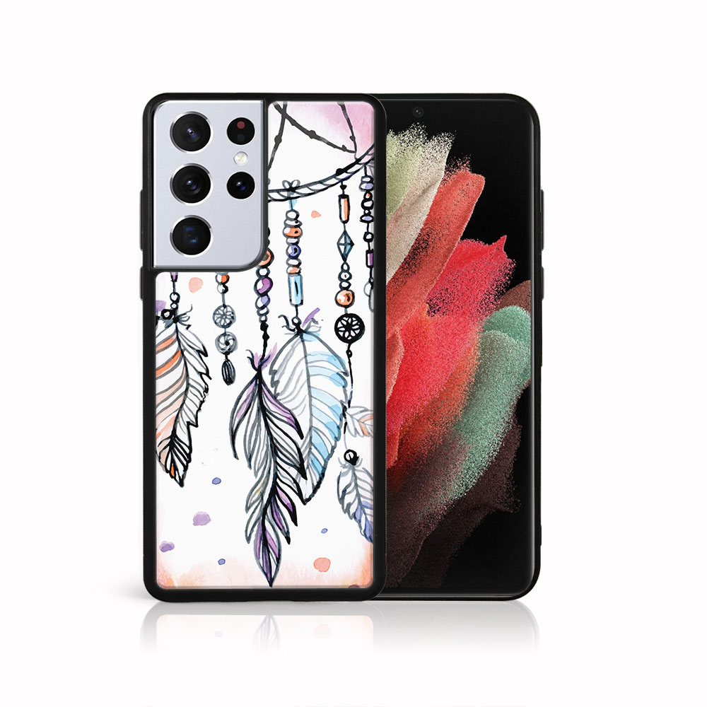 Levně MY ART Silikonový kryt Samsung Galaxy S21 Ultra 5G LAPAČ SNŮ (020)