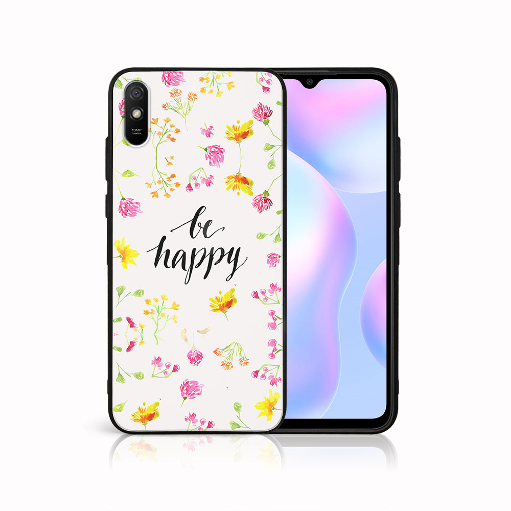 Levně MY ART Silikonový obal Xiaomi Redmi 9A/9AT BE HAPPY (019)